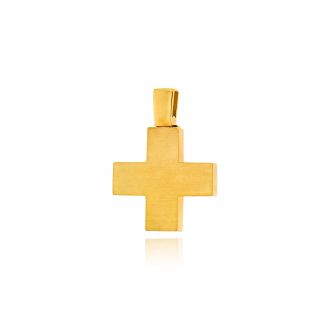 Σταυρός Βάπτισης για Αγόρι από Κίτρινο Χρυσό Κ14 041187
