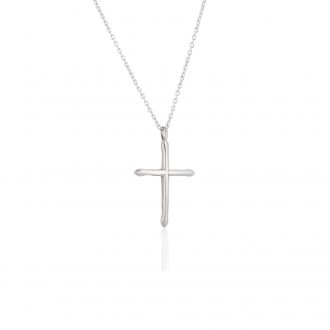 Σταυρός με Αλυσίδα από Ασήμι 925 041401