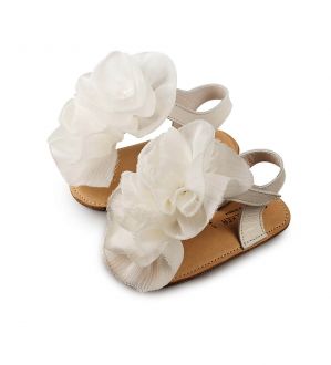 Babywalker Βαπτιστικά Δερμάτινα Πέδιλα Αγκαλιάς σε Χρώμα Εκρού