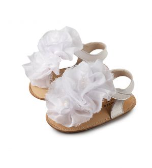 Babywalker Βαπτιστικά Δερμάτινα Πέδιλα Αγκαλιάς σε Χρώμα Λευκό