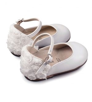 Babywalker Βαπτιστικές Δερμάτινες Μπαλαρίνες σε Χρώμα Λευκό