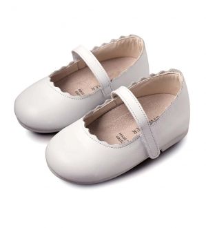Babywalker Βαπτιστικές Δερμάτινες Μπαλαρίνες σε Χρώμα Λευκό