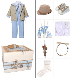 NstNastasia Βαπτιστικό Πακέτο Ολοκληρωμένο 9 τεμάχια 0676