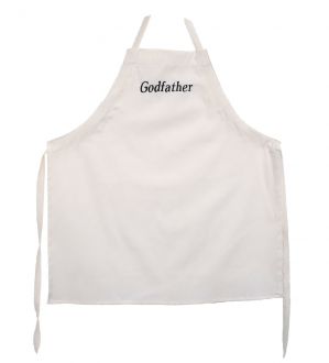 NstNastasia Ποδιά Νονού Godfather Μπλε κεντημένα γράμματα 0591