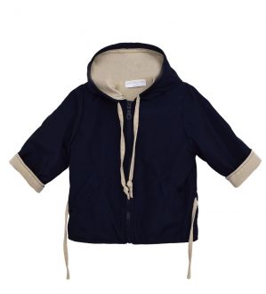 NstNastasia Βαπτιστικό Μπουφάν Μπλε Αντιανεμικό Φόδρα Μπεζ 0018