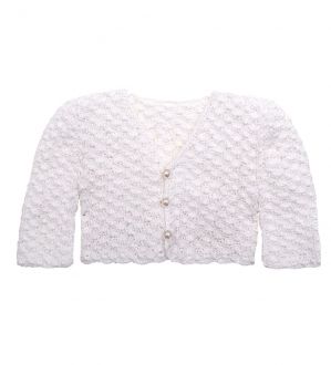 Βαπτιστικό μπολερό πλεκτό Princess Louisa Maria 0213