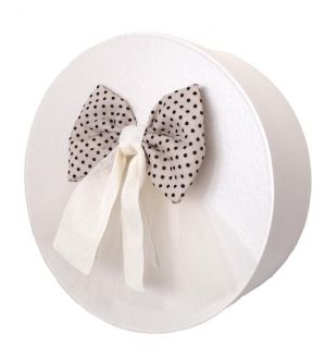 NstNastasia Καπελιέρα Βάπτισης Χάρινη Μαύρο Πουά 1913