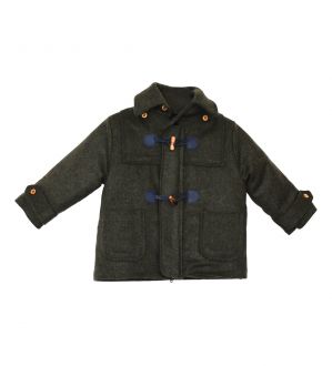 NstNastasia Βαπτιστικό Παλτό Πράσινο Μοντγκόμερι Κουμπώματα Μπλε 0966