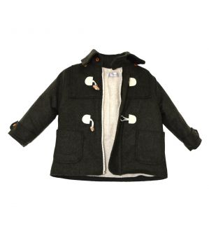 NstNastasia Βαπτιστικό Παλτό Κυπαρισσί Μοντγκόμερι Κουμπώματα Εκρού 0968