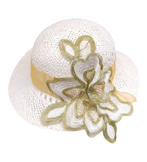 Ψάθινο καπέλο βάπτισης 4018