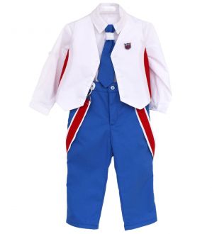 Βαπτιστικό Ρούχο Mr. Cyan Red 5378