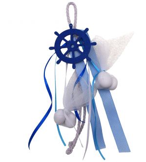 NstNastasia Μπομπονιέρες βάπτισης Τιμόνι Ναυτικό 1014