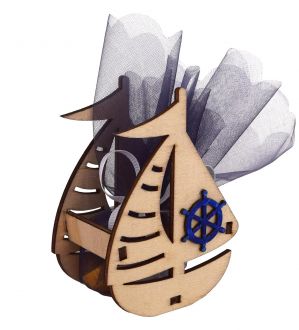 NstNastasia Μπομπονιέρες βάπτισης Καραβάκι 1036