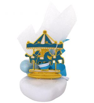 NstNastasia Μπομπονιέρες βάπτισης Καρουζέλ σε Πέτρα 1052