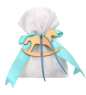 NstNastasia Μπομπονιέρες βάπτισης Πουγκί Αλογάκι 1056