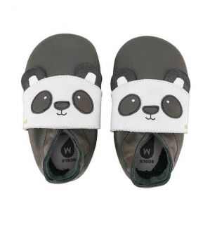 Bobux Βρεφικά Παντοφλάκια Αγκαλιάς για Αγόρι Γκρι