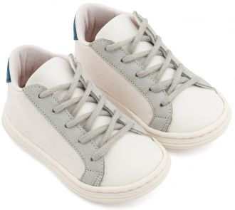 Babywalker Βαπτιστικά Δετά Τρίχρωμα Σνίκερ BS3039 Λευκό Πάγου Γκρι Μπλε