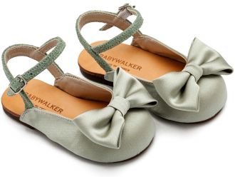 Babywalker Βαπτιστικά Γαλλικά Σαμπό με Σατέν Φιόγκο  BW4855 Λαδί