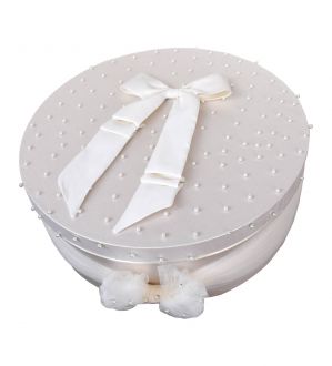 NstNastasia Καπελιέρα Βάπτισης Χάρτινη Πέρλες 0078