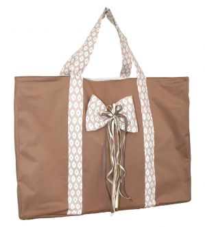 NstNastasia Τσάντα Βάπτισης Μπεζ Εκρού Ύφασμα 1730