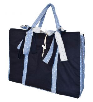 NstNastasia Τσάντα Βάπτισης Μπλε Σιέλ Ύφασμα 1736