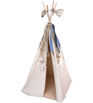 NstNastasia Σκηνή Ινδιάνου Βάπτισης Εκρού Σιέλ 1738