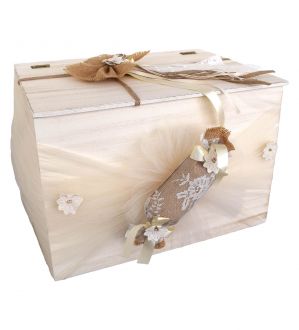 NstNastasia Ξύλινο Κουτί Βάπτισης Καραμέλα 1755