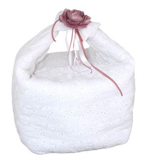 NstNastasia Τσάντα Βάπτισης Δαντέλα Σάπιο Μήλο Λουλούδι 1758