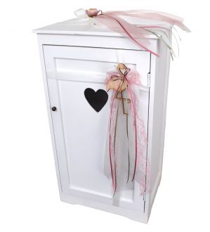 NstNastasia Ξύλινη Ντουλάπα Βάπτισης Καρδιά Φλαμίνγκο 1783