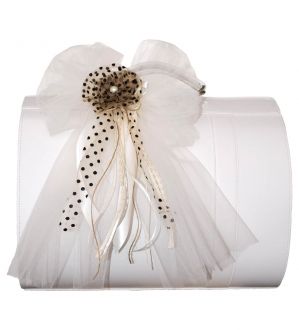 NstNastasia Τσάντα Βάπτισης Συνθετικό Δέρμα Μαύρο Πουά 1819