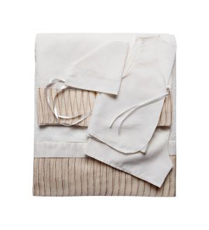 Λαδόπανο βάπτισης, 6τεμάχια (Εσώρουχα/ Πετσέτα/ Πετσέτα χεριών/ Σεντόνι) 0801