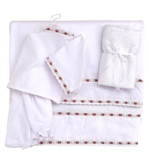 Λαδόπανο βάπτισης, 6τεμάχια (Εσώρουχα/ Πετσέτα/ Πετσέτα χεριών/ Σεντόνι) 0979