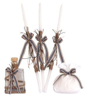 NstNastasia Λαδοσέτ Βάπτισης Μπεζ, 5τεμάχια 1372