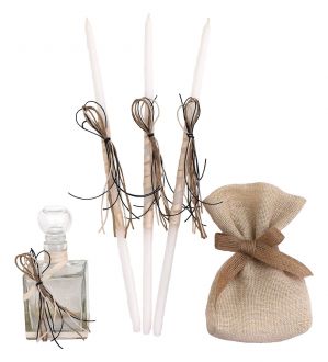 NstNastasia Λαδοσέτ Βάπτισης Μπεζ, 5τεμάχια 1393