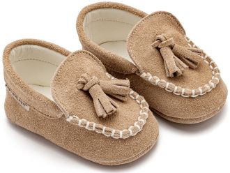 Babywalker Βαπτιστικά Καστόρινο Loafer  MI1130 Μπεζ