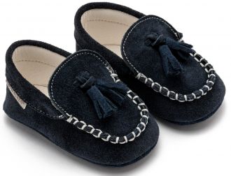 Babywalker Βαπτιστικά Καστόρινο Loafer  MI1130 Μπλε