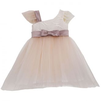 NstNastasia Βαπτιστικό Φόρεμα Jane Lewers Gray 4589