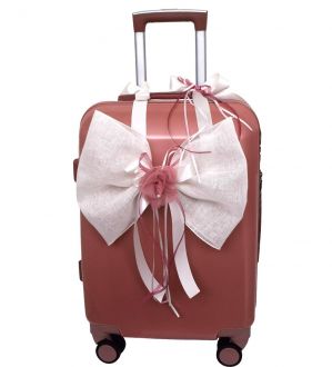 NstNastasia Βαλίτσα Ταξιδιού Βάπτισης Φιόγκος Λουλούδι 1882