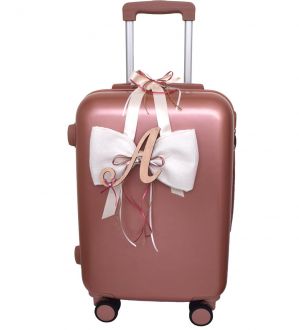 NstNastasia Βαλίτσα Ταξιδιού Βάπτισης Φιόγκος Μονόγραμμα 1886