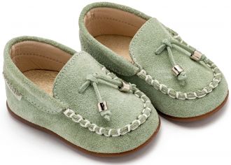 Babywalker Βαπτιστικά Καστόρινο Δετό Loafer PRI2121 Μέντα