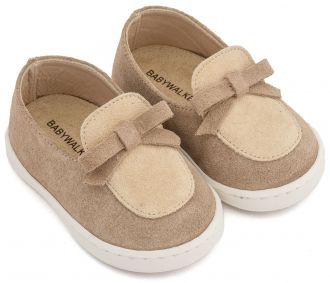 Babywalker Βαπτιστικά Loafer με Φιογκάκι  PRI2127 Μπεζ