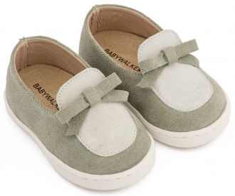 Babywalker Βαπτιστικά Loafer με Φιογκάκι  PRI2127 Μέντα