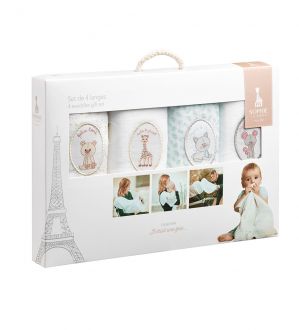 Sophie La Girafe Μουσελίνες Swaddles 4τμχ 70x70cm