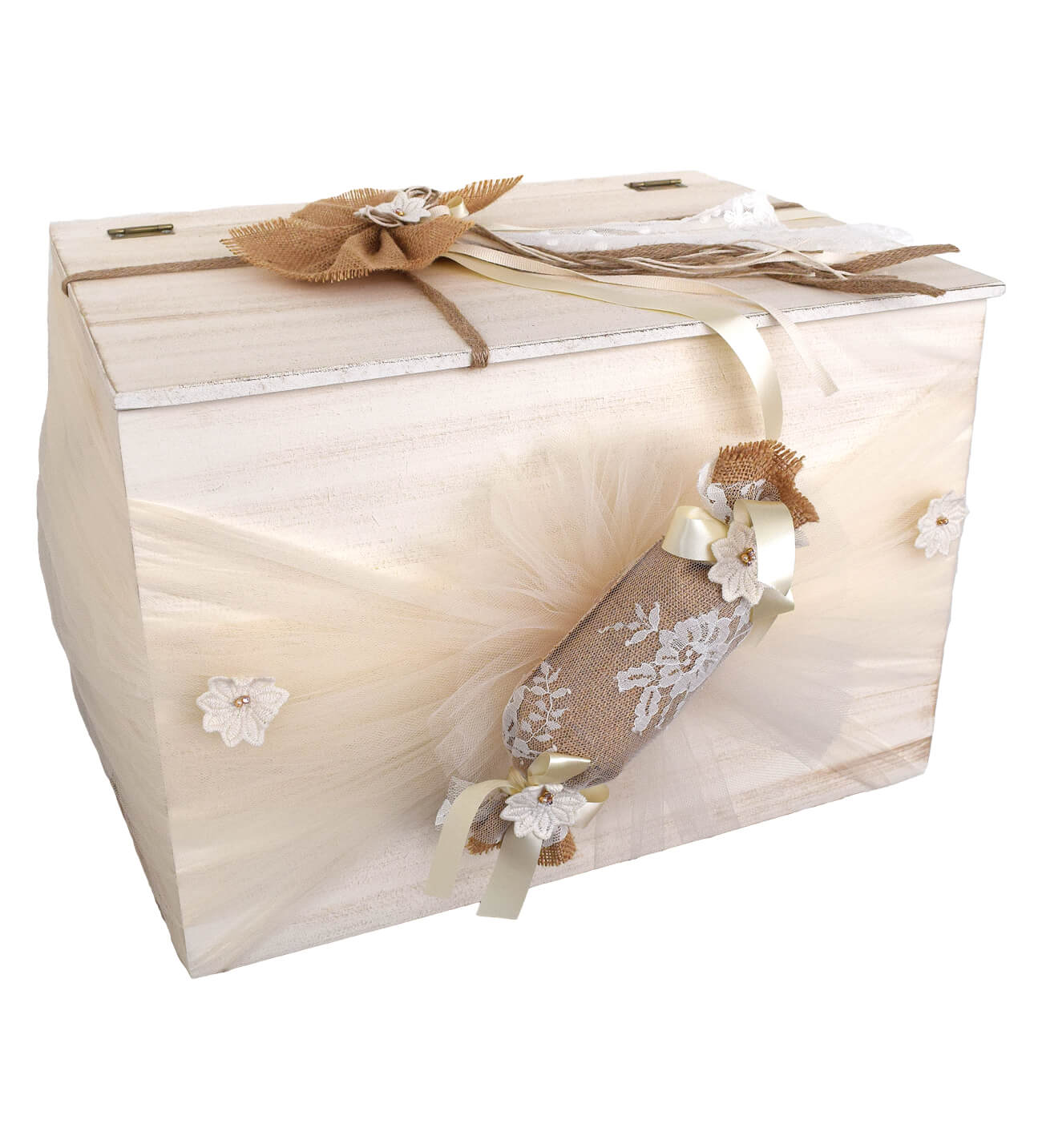 NstNastasia Ξύλινο Κουτί Βάπτισης Καραμέλα 1755