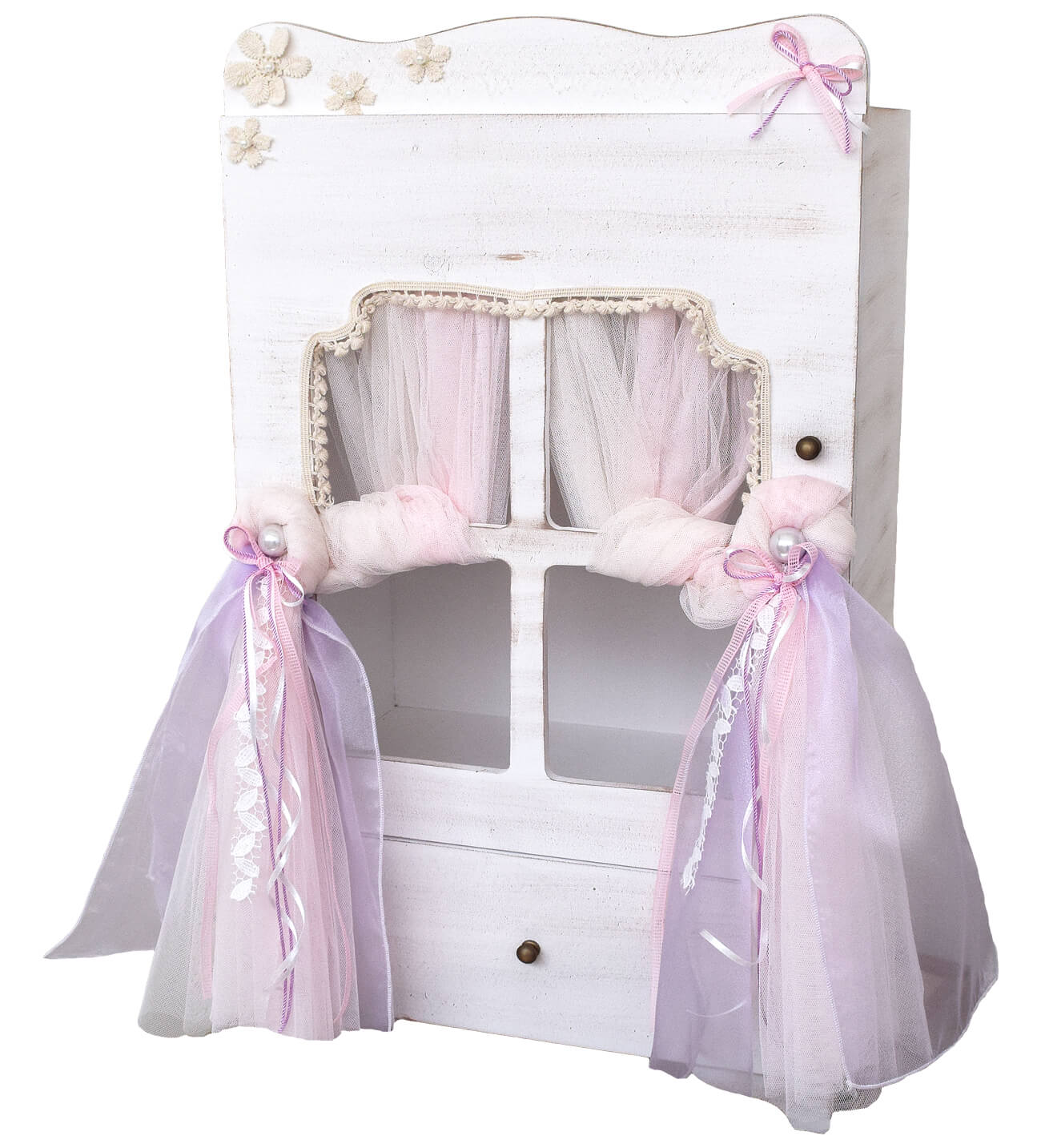 NstNastasia Ξύλινη Ντουλάπα Βάπτισης Ροζ Λιλά 1767