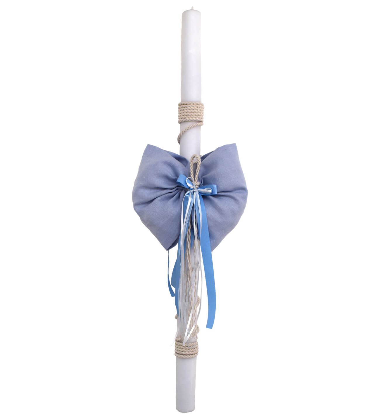 NstNastasia Λαμπάδα Βάπτισης Σιέλ Φιόγκος 0157