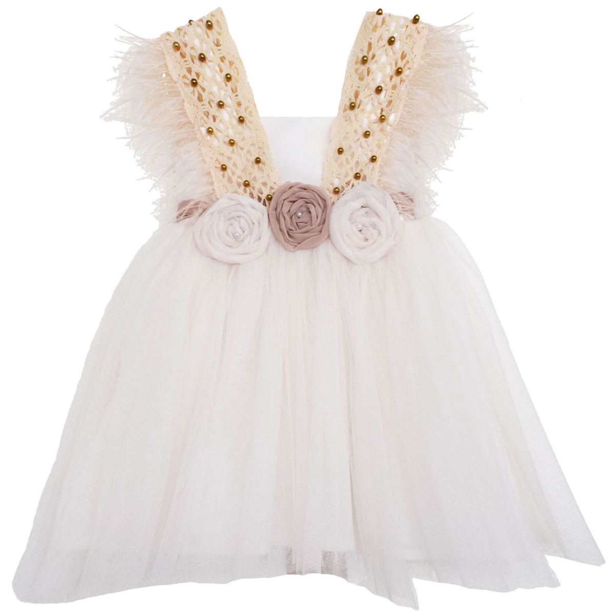 NstNastasia Βαπτιστικό Φόρεμα Swan of Lichfield 4583