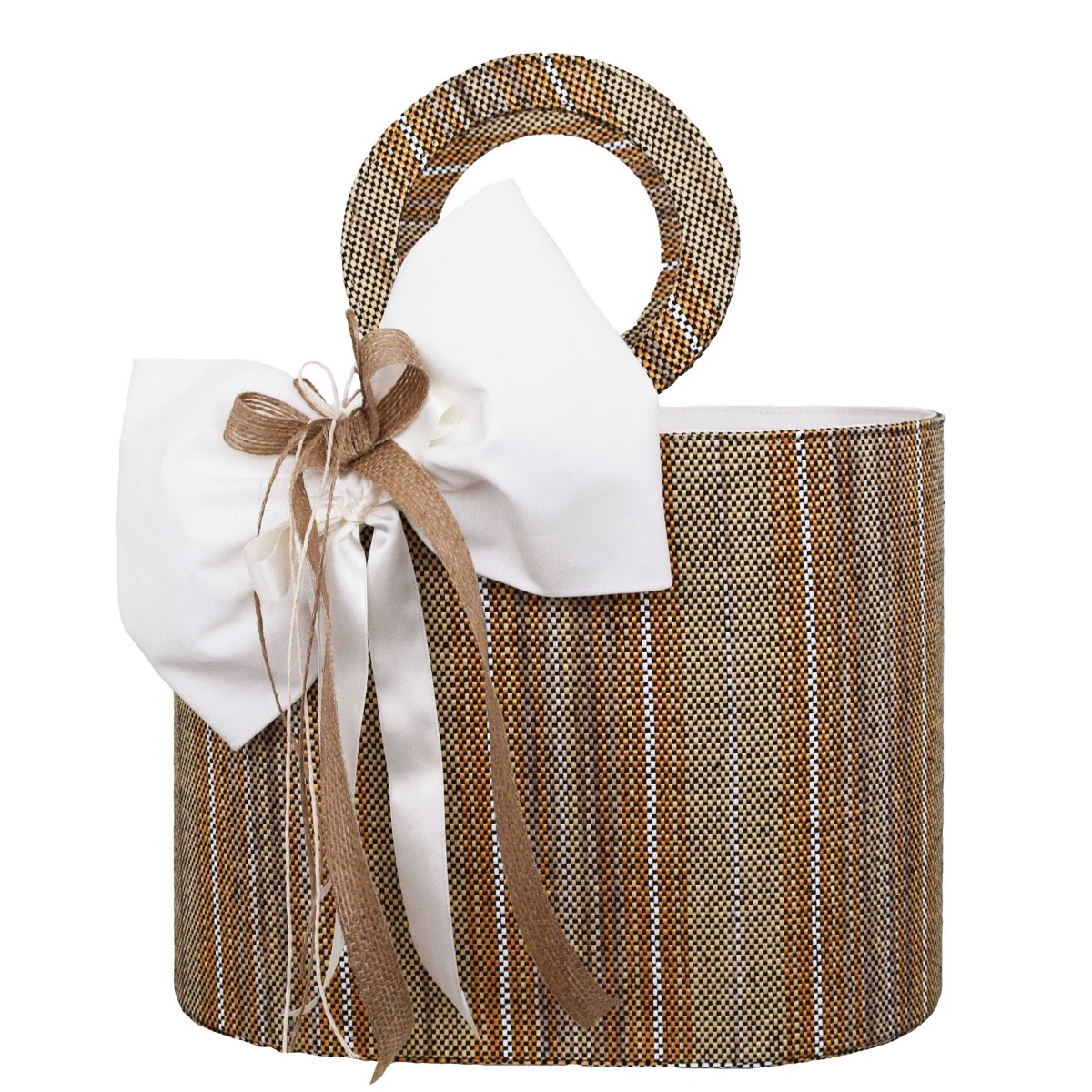 NstNastasia Τσάντα Καφέ από Ύφασμα 1929