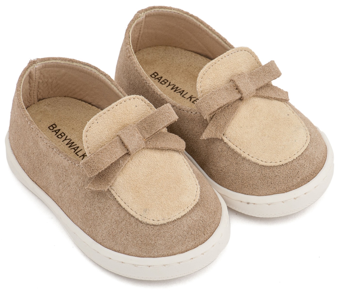 Babywalker Βαπτιστικά Loafer με Φιογκάκι PRI2127 Μπεζ